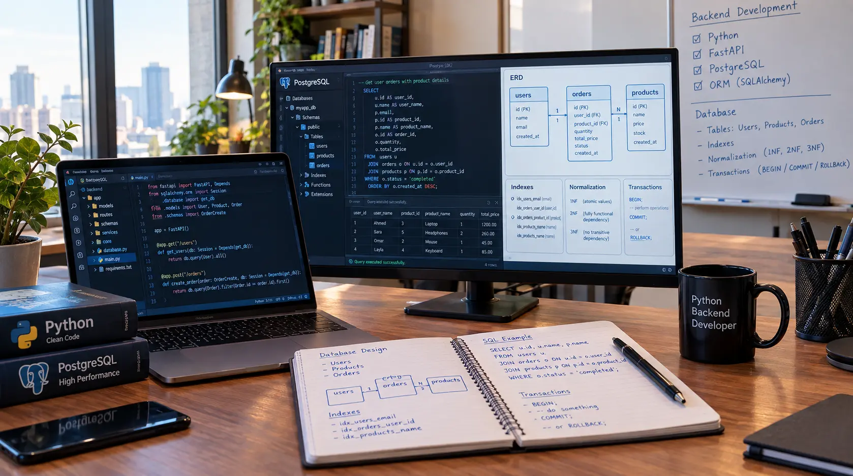 أساسيات قواعد البيانات لمطور Backend